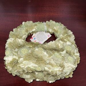 Floral  Green Beaded Women's Handbag